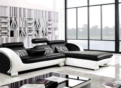 Corner sofa set leather sofa couch corner padding stool set complete