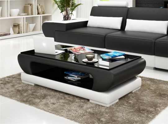 Design glass table leather couch table tables glass sofa coffee tables