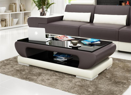 Design glass table leather couch table tables glass sofa coffee tables