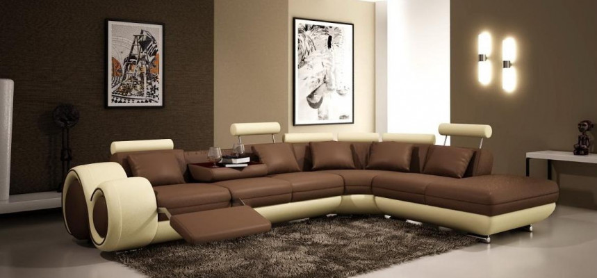 Sofa sectional couch upholstery seat living landscape suite L-shape fabric