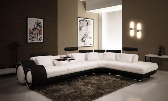 Sofa sectional couch upholstery seat living landscape suite L-shape fabric