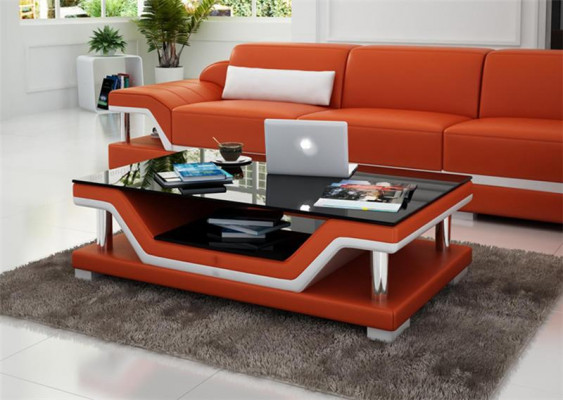 Padded tables black coffee table glass table sofa side modern