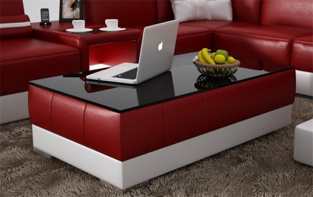 Coffee table design living room leather coffee glass couch upholstery decor side table