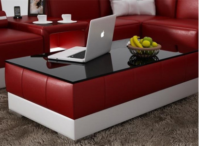 Coffee table design living room leather coffee glass couch upholstery decor side table
