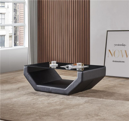 Noble luxury coffee tables glass design couch table sofa side leather tables