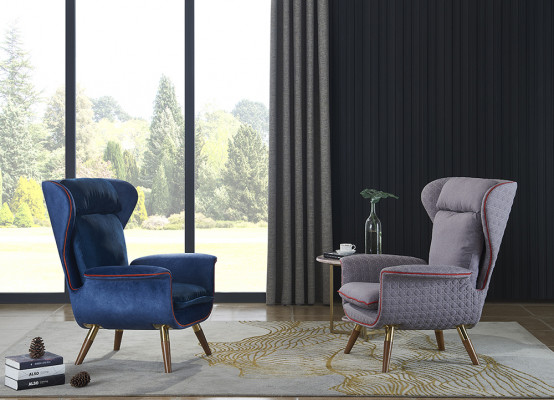 Design armchair 1-seater fabric couch sofa upholstered sofas new