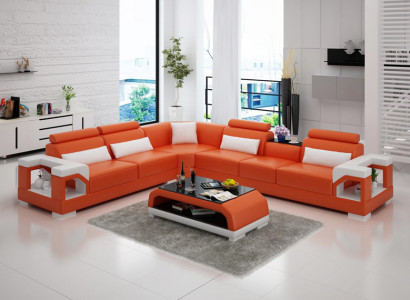 Modern leather sofa couch upholstery corner unit corner sofas sofa couches corner sofa + USB