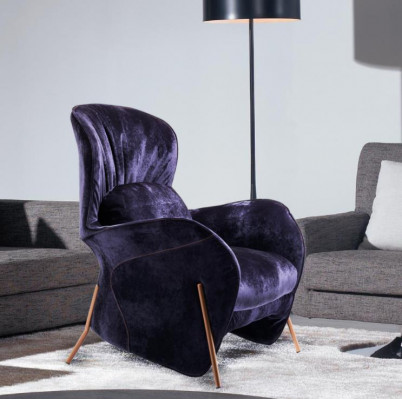 Armchair Club Lounge Designer Chair Upholstered Sofa 1-Seater Relax