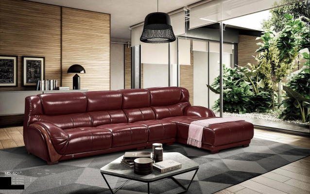 Corner sofa leather upholstery seat couch suite living room landscape sofas