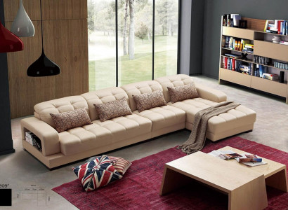 Upholstered Leather Couch Corner Sofa Landscape Sofas New Corner Suite Seating Living