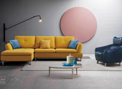 Corner sofa leather upholstery seat couch set living room landscape sofas new corner