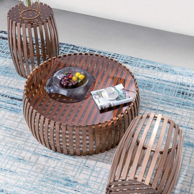 Couch side table round tables round sofa metal glass designer