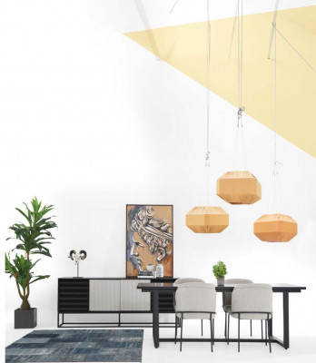 Dining area dining group dining room dining table chairs 8-piece wood black set new