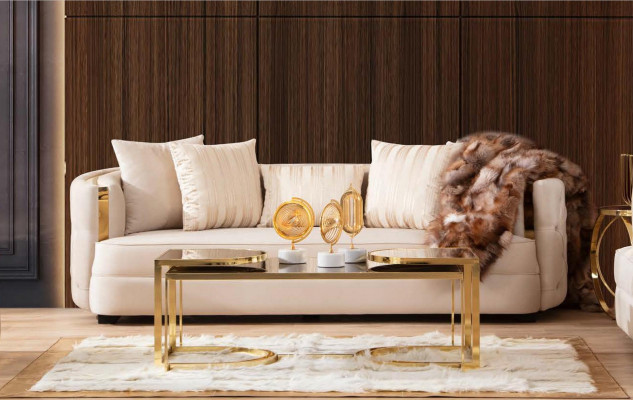 Sofa 3-seater furniture fabric three-seater sofas luxury design living room modern style