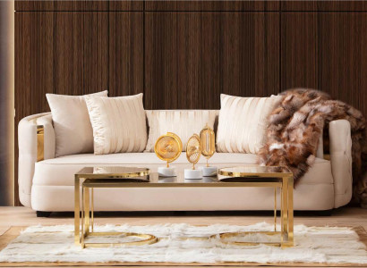 Sofa 3-seater furniture fabric three-seater sofas luxury design living room modern style