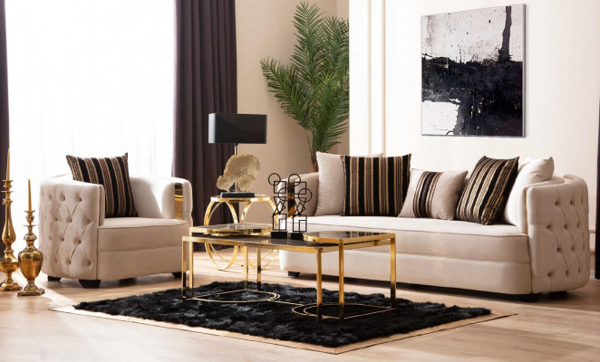 Sofa 3-seater furniture fabric three-seater sofas luxury design living room modern style