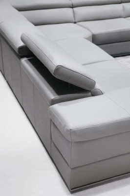 Leather sofa couch living landscape corner sofa corner suite design modern sofa 1530B