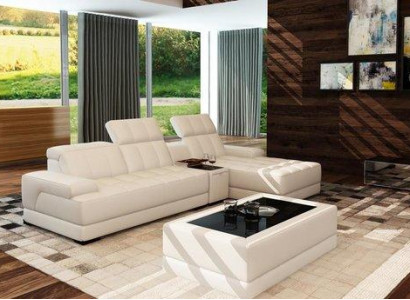 Leather sofa corner sofa sofa couch upholstery sectional corner set L shaped XXL big sofas
