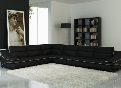 Leather sofa living landscape corner sofa XXL upholstered corner seating couch set