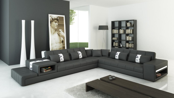 Leather sofa couch living landscape corner sofa corner set design sofa modern