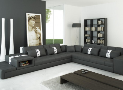 Leather sofa couch living landscape corner sofa corner set design sofa modern