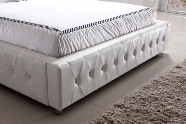 Modern XXL Hotel Design Bed Beds Luxury Double Leather Chesterfield