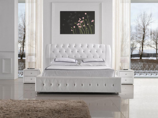 Modern XXL Hotel Design Bed Beds Luxury Double Leather Chesterfield