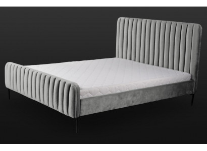 Gray double bedroom furniture design elegant fabric hotel furnishings