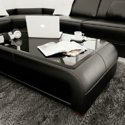 Coffee table design table living room glass leather couch side table sofa coffee