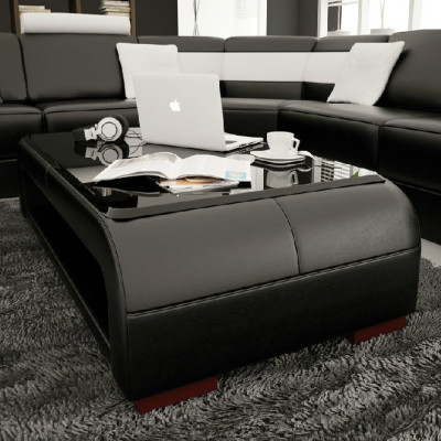 Coffee table design table living room glass leather couch side table sofa coffee