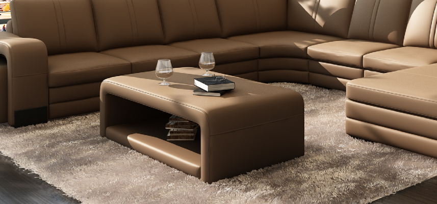 Design modern coffee table Franco tables living room table upholstered