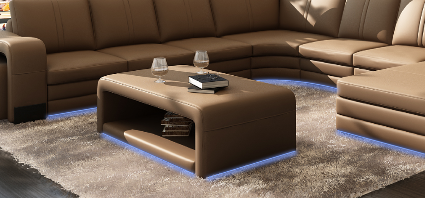 Design modern coffee table Franco tables living room table upholstered