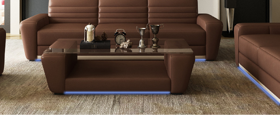 Modern designer glass side table living room coffee table sofa