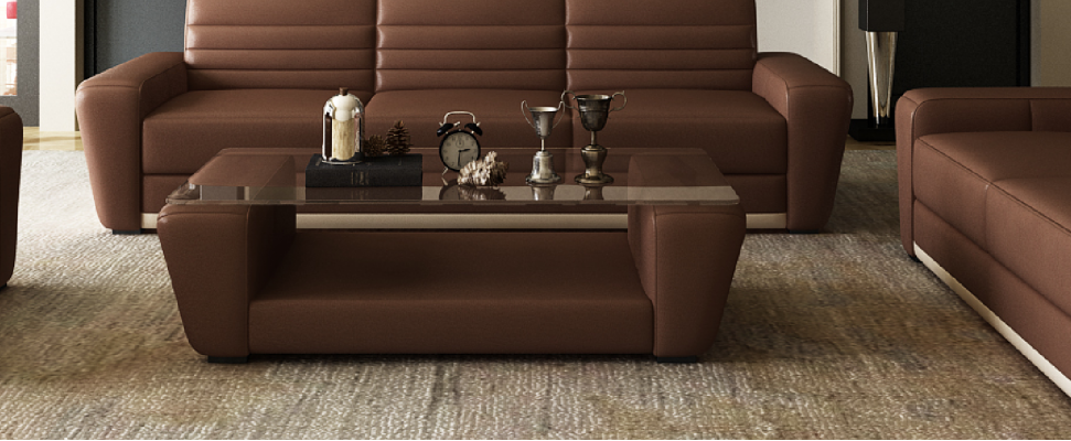 Modern designer glass side table living room coffee table sofa