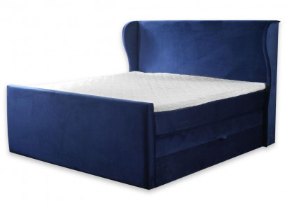 Bed double bed bedroom velvet upholstery beds design furniture upholstery