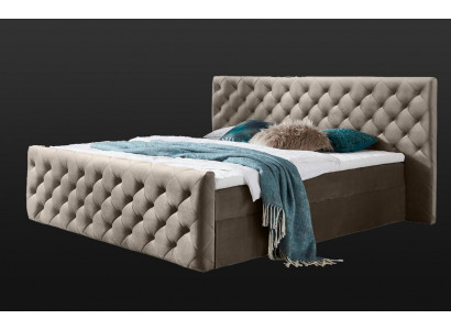 Chesterfield Velvet Beds Double Bed 160x200 Design Beds Hotel Furnishing