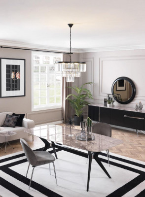 Luxury dining room dining table loft design table furniture furnishings