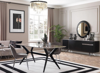 Luxury dining room dining table loft design table furniture furnishings