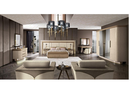 Bedroom Complete Set Bed Nightstand Dresser New Design Bedroom 9 pcs.