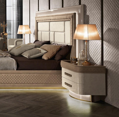 Bedroom Complete Set Bed Nightstand Dresser New Design Bedroom 9 pcs.