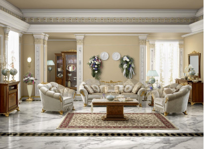 Living room fabric couch sofa set 3+1+1 seater sofa seating upholstery Italy