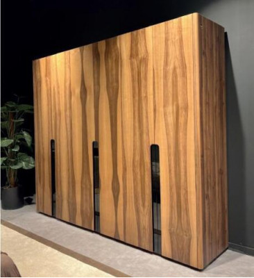 Six-door wardrobe closet wood furniture bedroom XXL wood