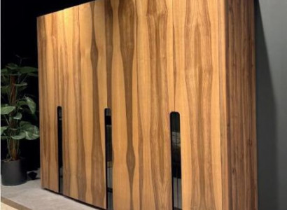 Six-door wardrobe closet wood furniture bedroom XXL wood