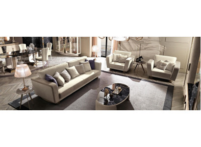 Italian furniture sofa set 3+1+1 seater design sofa upholstered couches couch