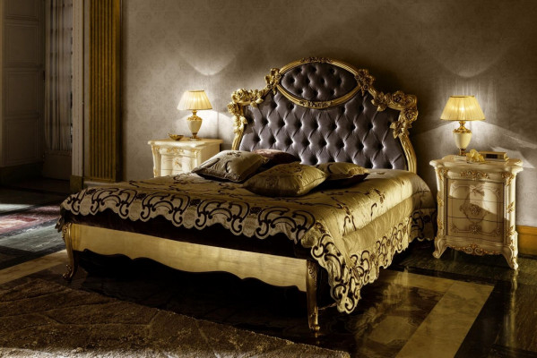 Bed Bedroom Set Design Furniture Classic Luxury Beds New 2x Bedside Table 3-piece.