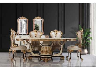 Luxury Chair Set 6x Chairs Dining Group Set Dining Room Chairs Classic Armchairs