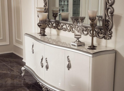 French chest of drawers sideboard console sideboard wood mirror