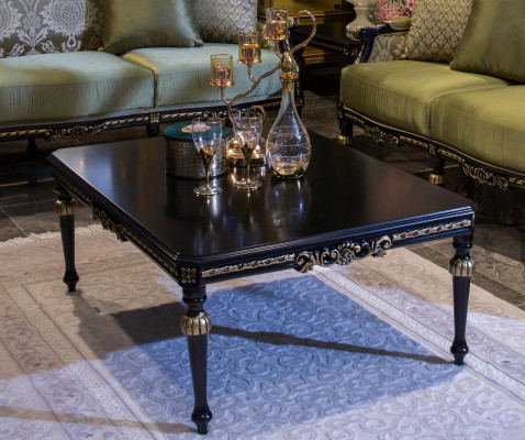 Black coffee table coffee tables living room wood table side table new