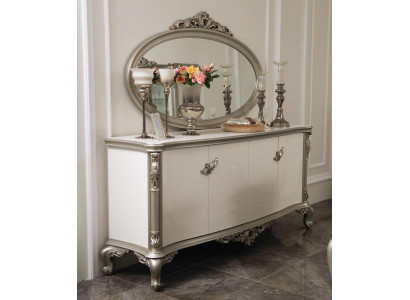 Luxury dresser mirror group wood console sideboard drawers consoles