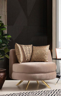 Armchair Luxury Design Furniture Classic Style Design Textile Living Room Lounge New